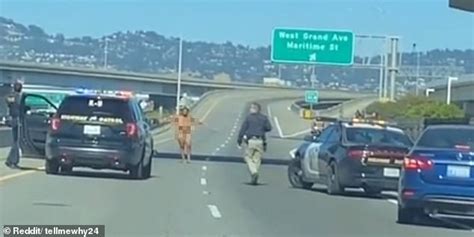 naked woman shooting on highway|Naked woman armed with gun opens fire on busy NorCal bridge